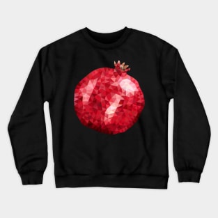 Low poly pomegranate garnet Crewneck Sweatshirt